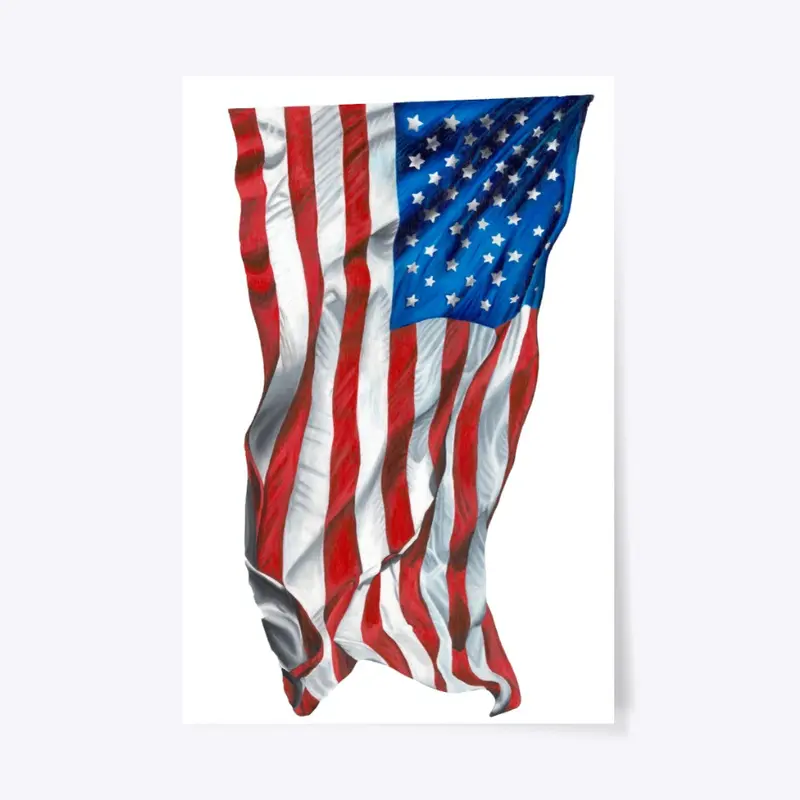 Annika Watson's American Flag Painting